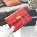 シャネル シャネル 二つ折り財布  A84385