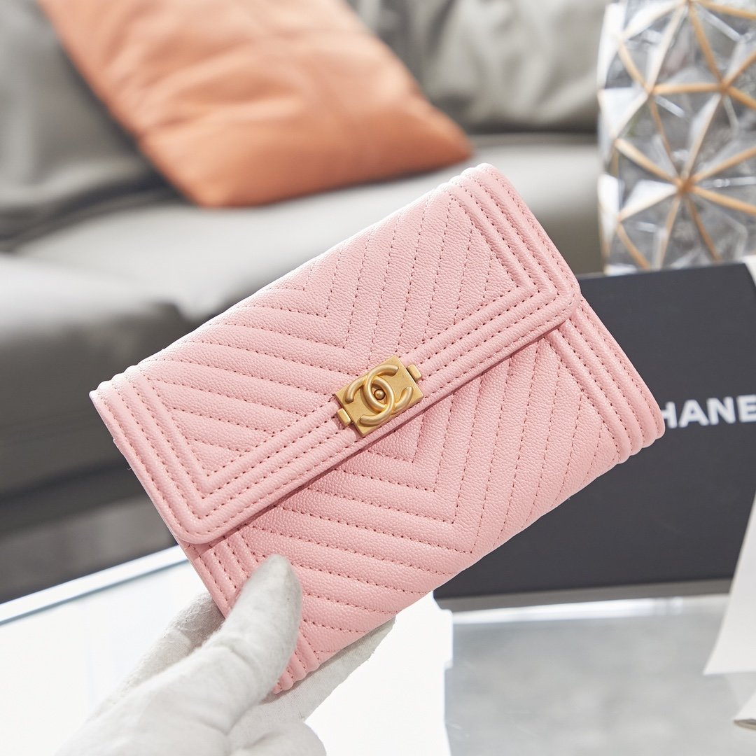 シャネル シャネル 二つ折り財布  A84385