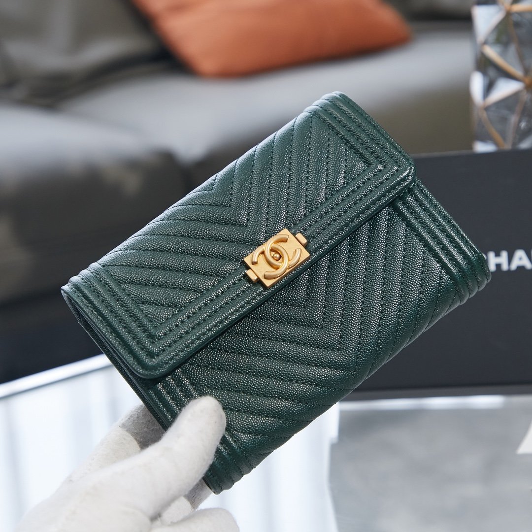 シャネル シャネル 二つ折り財布  A84385